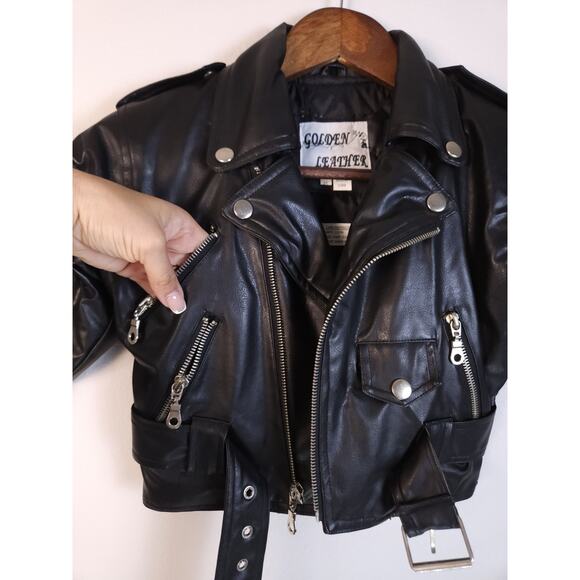 Harley-Davidson Toddler 3T Style Faux Leather Biker Black Jacket - Picture 10 of 11